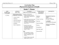 Gr 7 Fitness - PE - Orland School District 135