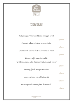 Half pineapple Victoria and fruits, pineapple sorbet 14 Euros