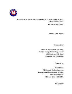 large-scale co2 transportation and deep ocean