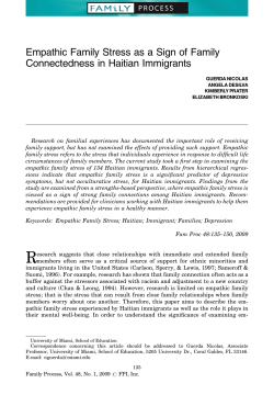 Empathic Family Stress as a Sign of Family