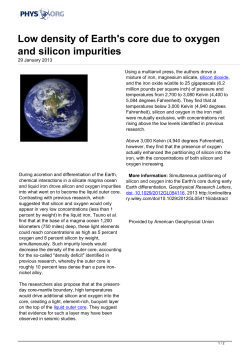 Low density of Earth`s core due to oxygen and silicon