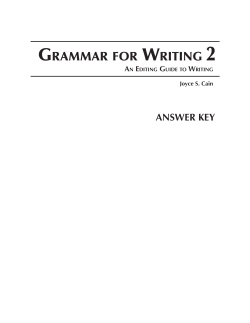 GRW2 Answer Key - Bookery Education