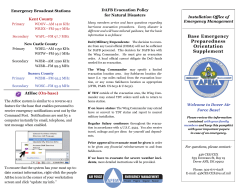Base Emergency Preparedness Orientation Supplement