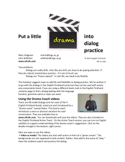 Drama Dialog! Practice!