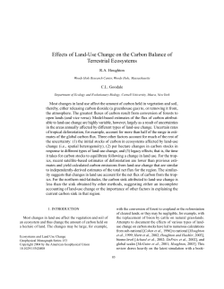 Effects of Land-Use Change on the Carbon Balance of Terrestrial