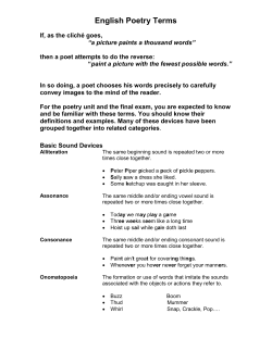 Poetic Devices - SD43 Teacher Sites