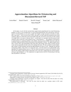 Approximation Algorithms for Orienteering and Discounted
