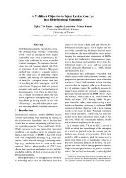 A Multitask Objective to Inject Lexical Contrast into - clic