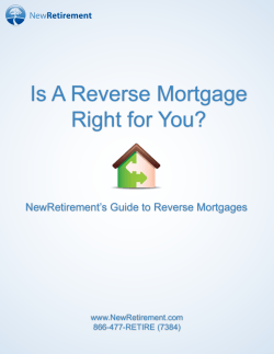 Is A Reverse Mortgage Right for You?
