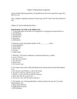 Chapter 19 Spring Break Assignment