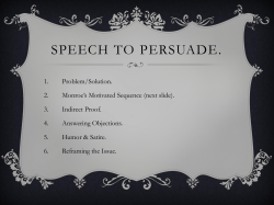 Rhetoric and Persuasion