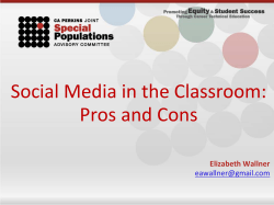 Social Media in the Classroom: Pros and Cons