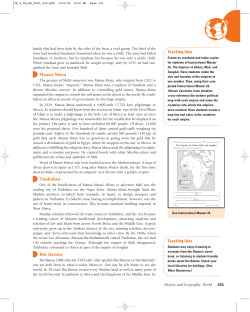 Mansa Musa Timbuktu - Core Knowledge Foundation