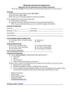 Art Majors (portfolio-based application)