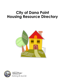 City of Dana Point Housing Resource Directory