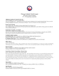 CCYL Gym Locations - Chicago Catholic Youth League