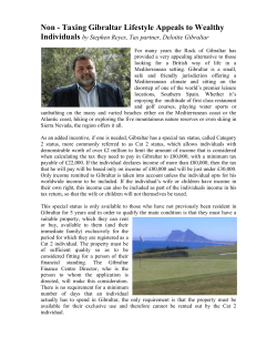 High Net Worth Individuals looking for a tax efficient jurisdiction to