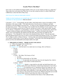 Exactly Who Is This Baby?