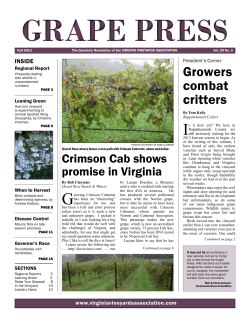 Grape Press - Virginia Vineyards Association