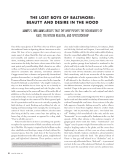 THE LOST BOYS OF BALTIMORE: BEAUTY AND DESIRE IN THE