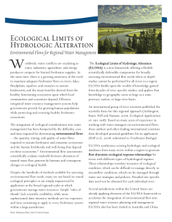 Ecological Limits of Hydrologic Alteration