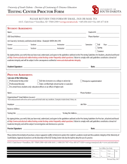 Proctor Form