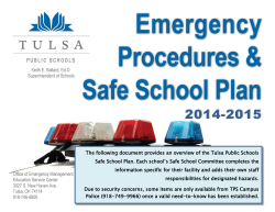 Safe School Plan, 2012-13