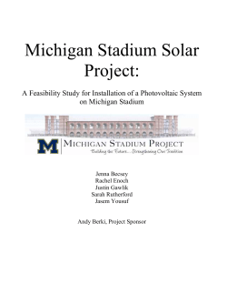 Michigan Stadium Solar Project - Graham Sustainability Institute