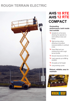 AHS-12 RTE Compact Scissor Lift