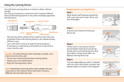 Testing Blood Glucose