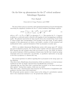 On the blow up phenomenon for the L2 critical nonlinear