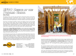 EFCO OnsitE at thE Panama Canal