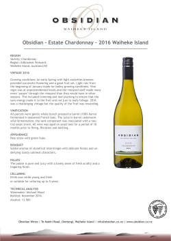 Obsidian Chardonnay 2016