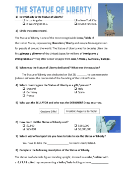 1) In which city is the Statue of Liberty? in Los Angeles