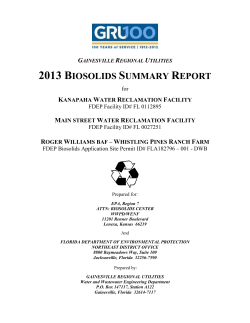 2013 biosolids summary report