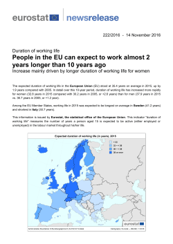 People in the EU can expect to work almost 2