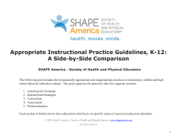 Appropriate Instructional Practice Guidelines, K-12