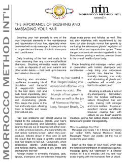 the importance of brushing and massaging