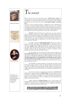 The sonnet