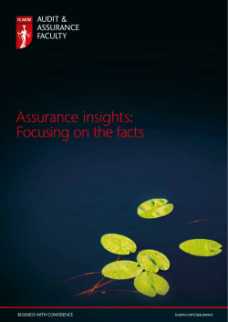 Assurance insights: Focusing on the facts