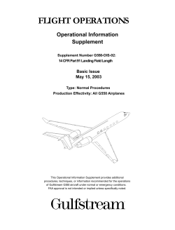 Operational Information Supplement