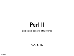 Operators, functions, control structures, and processing the