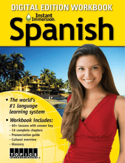 chapter one - Instant Immersion