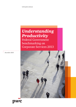 Federal Government benchmarking on Corporate