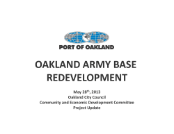 oakland army base redevelopment