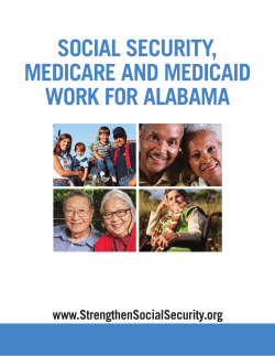 Social Security, Medicare and Medicaid Work for alabaMa