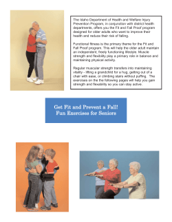 Get Fit and Prevent a Fall! Fun Exercises for Seniors