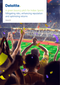 A green bouncy pitch for Indian Sports Mitigating risks, enhancing