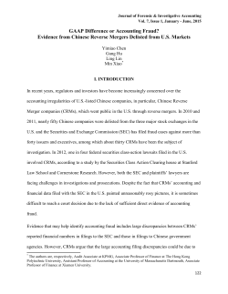 GAAP Difference or Accounting Fraud?