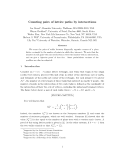 Counting pairs of lattice paths by intersections